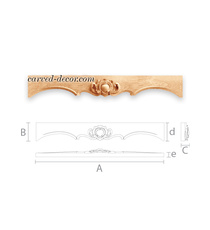 Classical style wooden architrave element