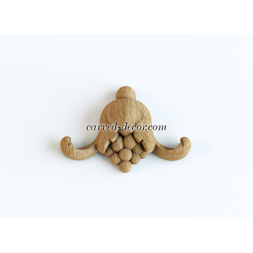small carved bell wood applique victorian style
