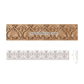 Wooden scroll moulding, Beech wooden mouldings with patterns
