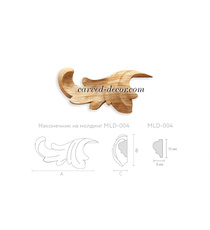 Architectural solid wood acanthus o...