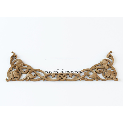 horizontal architectural leaf wood onlay applique baroque style