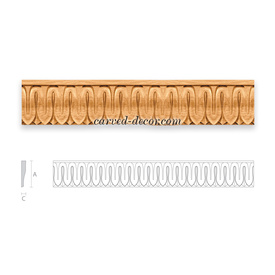 Wooden cornice moulding, Neoclassical moulding