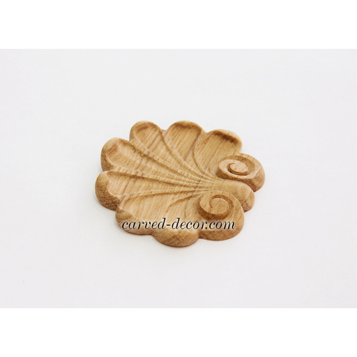 small decorative shell wood carving applique victorian style