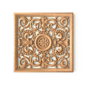 Square ornamental moulding appliques