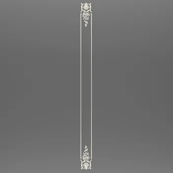 Narrow french wall moulding in polyurethane with floral design Narrow french wall moulding in polyurethane with floral design
