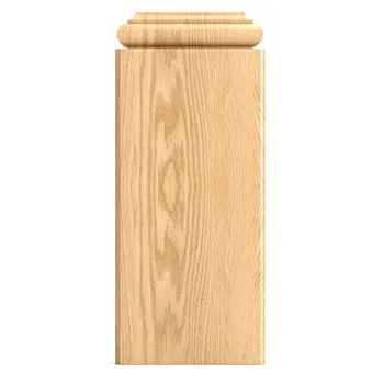 Oak pilaster base, Carved wooden pedestal Oak pilaster base, Carved wooden pedestal