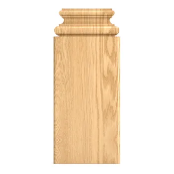 Hardwood pilaster base, Unpainted pilaster pedestal Hardwood pilaster base, Unpainted pilaster pedestal