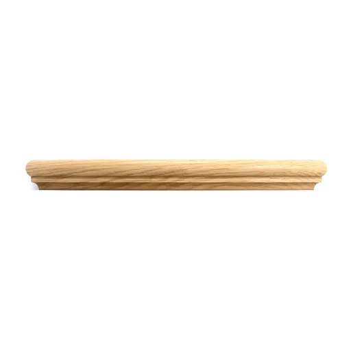 Carved half round base beech