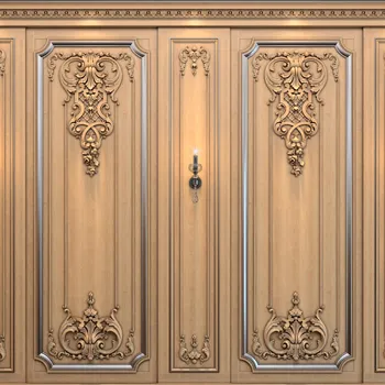 Decorative Narrow Composition, Classical Carved Set