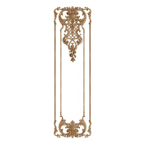 Oak carved panel with elements of floral design - 1