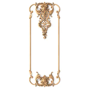 french wall accents panel with openwork floral applique