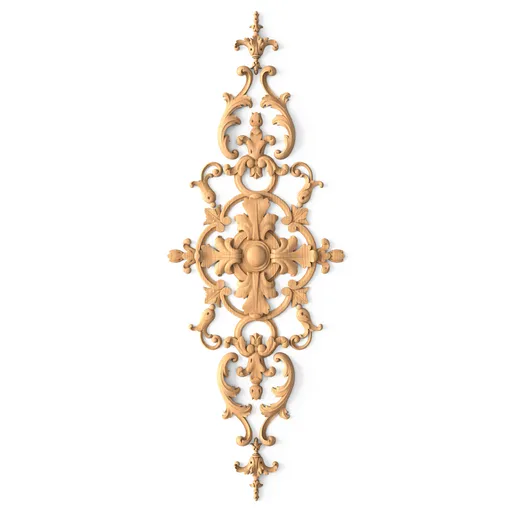C-016 openwork rosette with decorative elements solid wood
