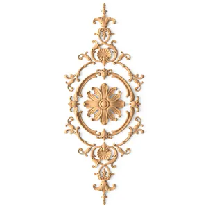 Complex solid wood Baroque style overlays set for the interior