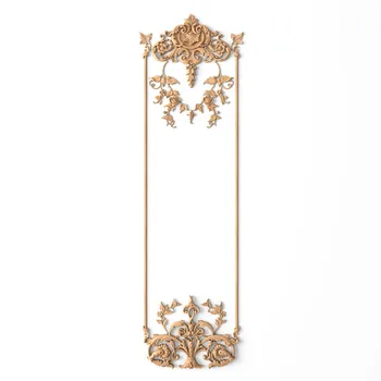 Ornate french wall panel with rose vines Ornate french wall panel with rose vines