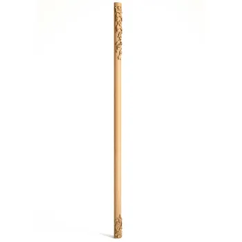 Decoraive corner column, Carved column with flowers