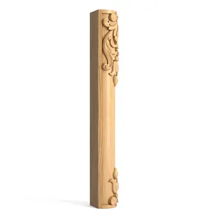 ornate wooden column Classic style