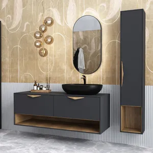 Wooden drawer pulls unusually shapes for luxury modern kitchen - 1