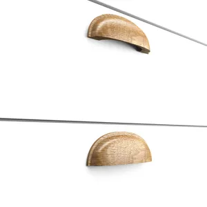 beech semicircle handles for furniture minimalist