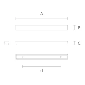 Vertical rectangular pull handle - 1