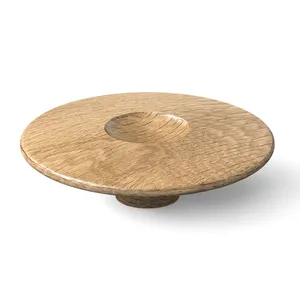 HL-035 Oak circular disk cabinet handle quiet luxury