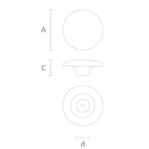 Custom round furniture handle quiet luxury beech - 1