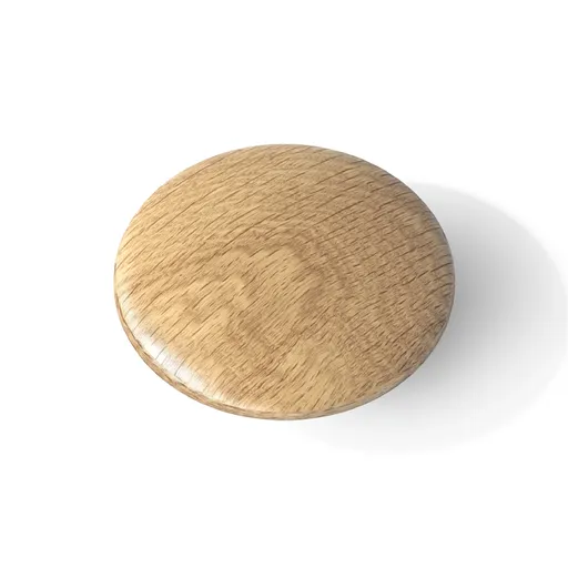 Small custom round furniture handle quiet luxury from oak