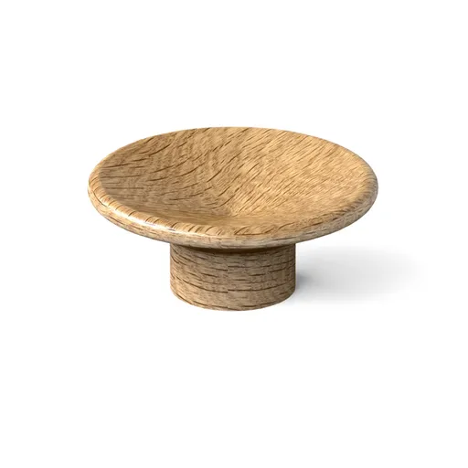 HL-042 Round concave cabinet handle solid wood