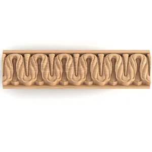 Lamb's tongue carved moulding Art nouveau