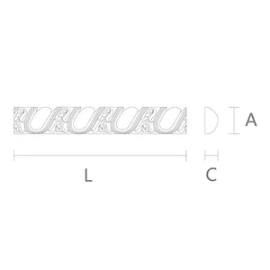 K-039 Ionic pattern egg and dart moulding sloping