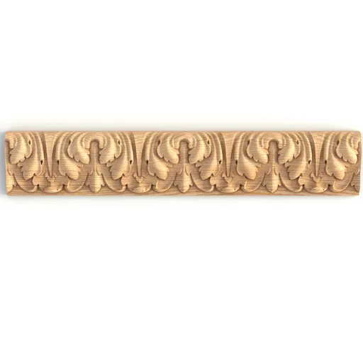 K-074 Floral lamb's tongue moulding solid oak