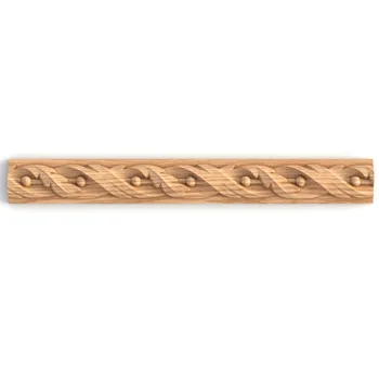 Floral french ribbon twist moulding