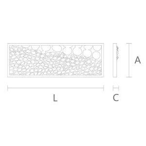 Fancy decorative unique moulding crocodile skin