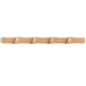 Rustic reed and ribbon moulding Left