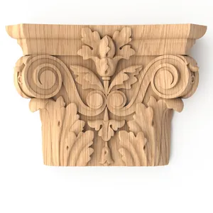 This incredible carved pilaster cap, created with motifs of the composite order, epitomizes antiquit..