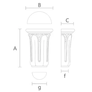 Floral capital corbel