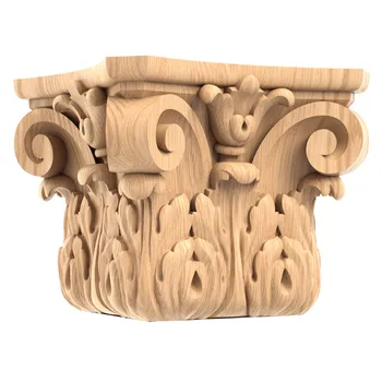 Capital for square column Roman Corinthian with acanthus leaves