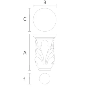 KL-051 Decorative column capital accanthus design