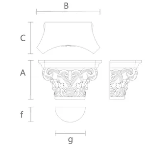 Column capital Byzantine style