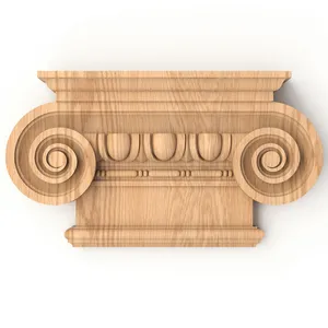 Ionic wood capital for fluted pilaster