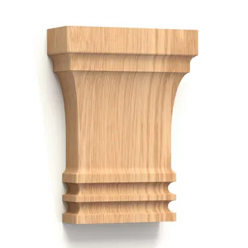 Pilaster caps with fluted carving Modern style 