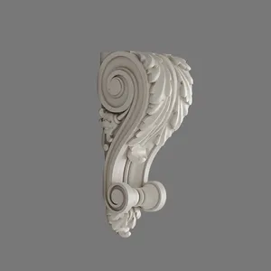 Polyurethane corbel with acanthus leaf and volute scroll design Polyurethane corbel with acanthus leaf and volute scroll design