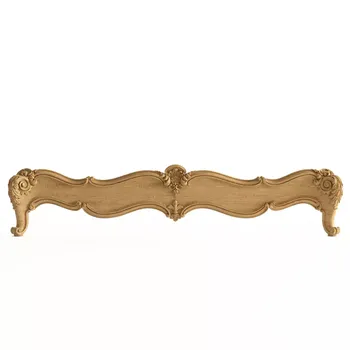 Baroque wooden footboard, Carved beds designs