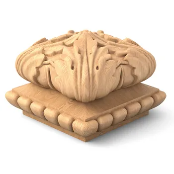 Ornamental carved newel caps / Victorian finial top for stair Ornamental carved newel caps / Victorian finial top for stair