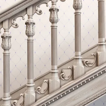 Carved Fluted Baluster, Classical Interior Wood Baluster