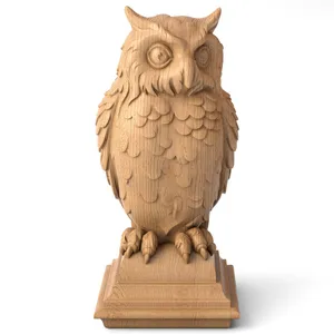 L-064-2 Oak Bird staircase finial