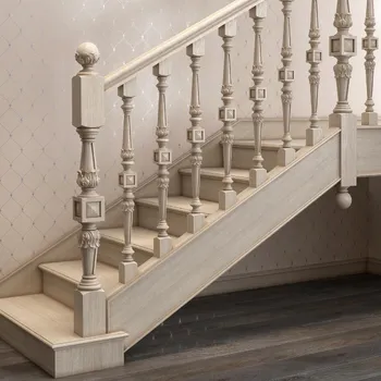 Carved Newel Post, Vintage Staircase Post