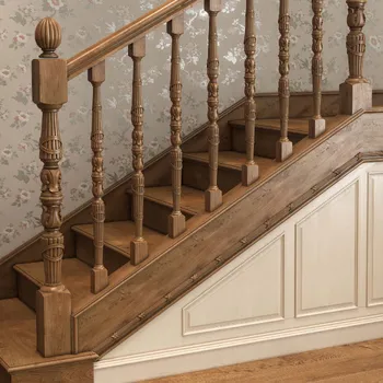 Empire Staircase Post, Wooden Stair Parts