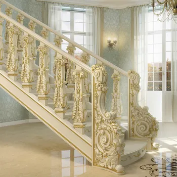 Handcrafted Floral Baluster, Gorgeous Interior Wood Baluster