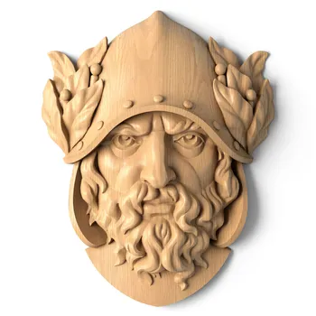 Greek warrior head wall art from oak Greek warrior head wall art from oak