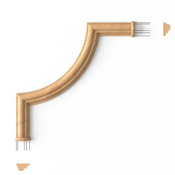 Oak corner molding, Handcrafted molding corner Oak corner molding, Handcrafted molding corner